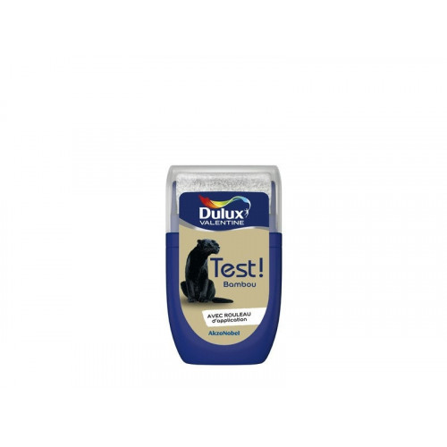 Testeur peinture satiné, DULUX VALENTINE Crème de couleur, bambou, 30 ml - DULUX VALENTINE