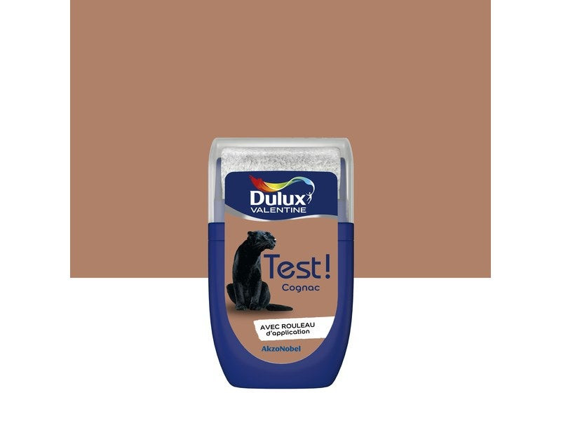 Testeur peinture satiné, DULUX VALENTINE Crème de couleur, cognac, 30 ml