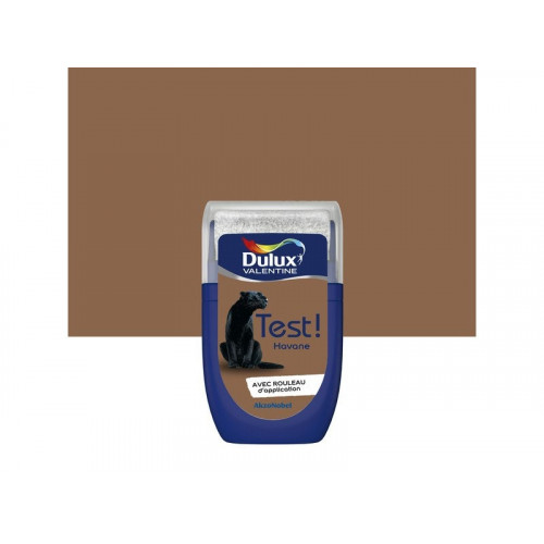 Peinture mur, bois havane satin DULUX VALENTINE crème de couleur 0.03l - DULUX VALENTINE