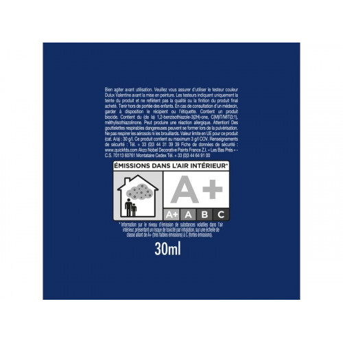 Peinture mur, bois havane satin DULUX VALENTINE crème de couleur 0.03l - DULUX VALENTINE