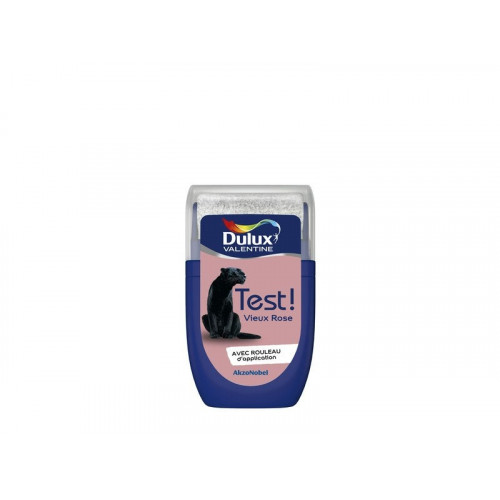 Testeur peinture vieux rose satine Creme de couleur DULUX VALENTINE 30 ml - DULUX VALENTINE