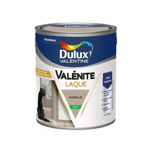 Peinture boiserie gazelle satin DULUX VALENTINE Valenite 2l - DULUX VALENTINE