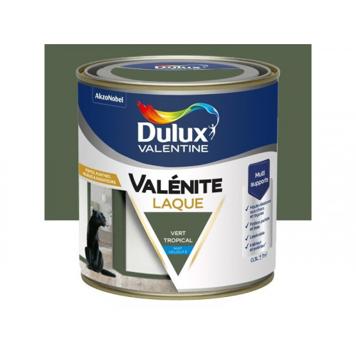 Peinture boiserie vert tropical mat DULUX VALENTINE Valenite 0.5l - DULUX VALENTINE
