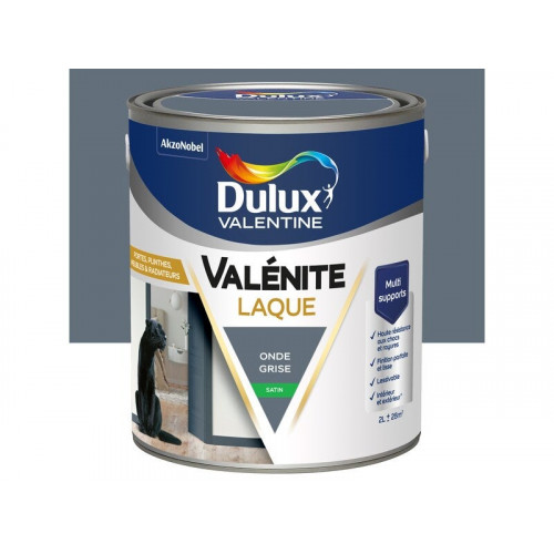 Peinture boiserie onde grise satin DULUX VALENTINE 2l - DULUX VALENTINE
