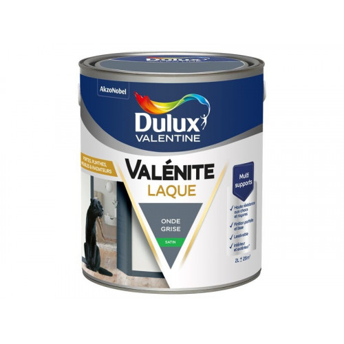 Peinture boiserie onde grise satin DULUX VALENTINE 2l - DULUX VALENTINE