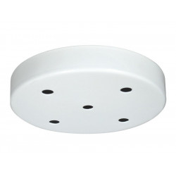 Rosace 5 câbles, TIBELEC, blanc, diam.15cm de marque TIBELEC, référence: B8678500