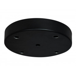 Rosace 5 câbles, TIBELEC, noir, diam.15cm - TIBELEC