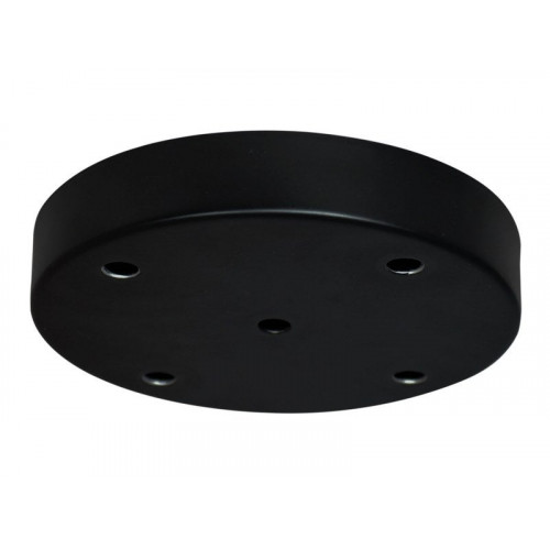 Rosace 5 câbles, TIBELEC, noir, diam.15cm - TIBELEC
