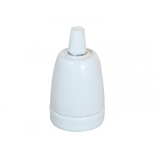 Douille e27 filetage ceramique blanc TIBELEC - TIBELEC