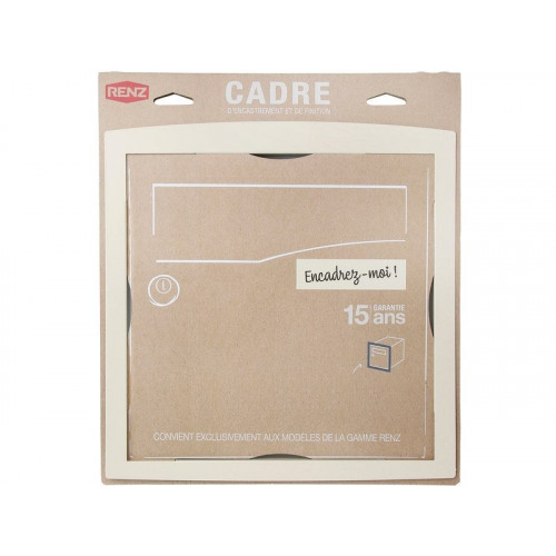 Cadre D'Encastrement H.33.6 X L.32.6 X P.3.5 Cm Renz, Ivoire - RENZ