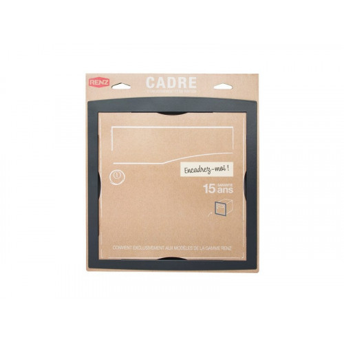 Cadre D'Encastrement H.33.65 X L.32.65 X P.3.5 Cm Renz, Gris Anthracite - RENZ