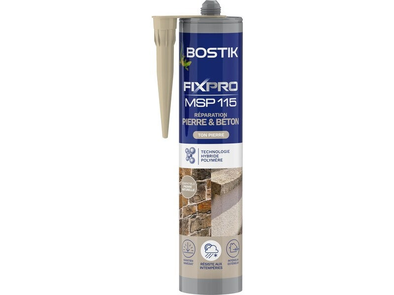 Colle de réparation MSP 115 Polymère hybride Résiste aux intempéries et UV Cartouche 290 ml - vue 2