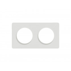 Plaque double Odace Touch, SCHNEIDER ELECTRIC, blanc - SCHNEIDER ELECTRIC