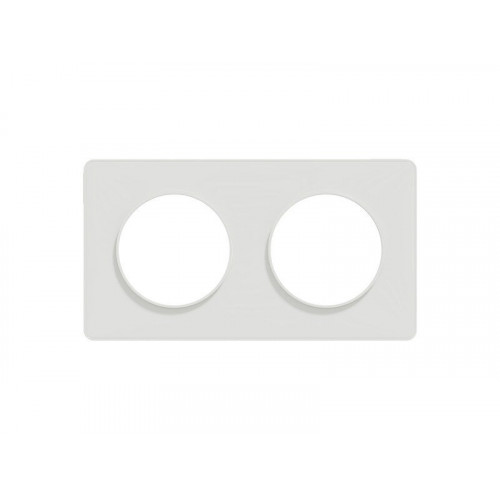 Plaque double Odace Touch, SCHNEIDER ELECTRIC, blanc - SCHNEIDER ELECTRIC