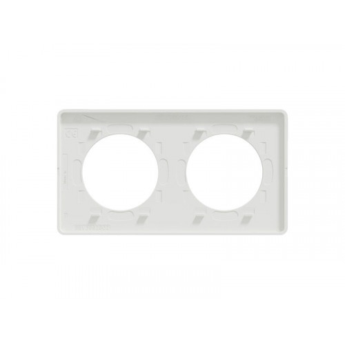 Plaque double Odace Touch, SCHNEIDER ELECTRIC, blanc - SCHNEIDER ELECTRIC