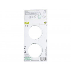 Plaque double Odace Touch, SCHNEIDER ELECTRIC, blanc - SCHNEIDER ELECTRIC