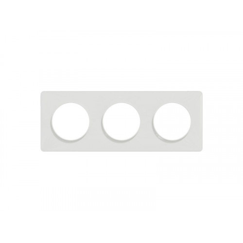 Plaque triple Odace Touch, SCHNEIDER ELECTRIC, blanc - SCHNEIDER ELECTRIC