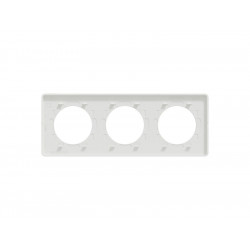 Plaque triple Odace Touch, SCHNEIDER ELECTRIC, blanc - SCHNEIDER ELECTRIC