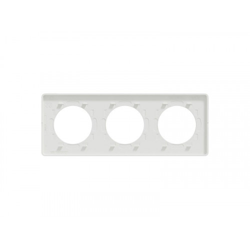 Plaque triple Odace Touch, SCHNEIDER ELECTRIC, blanc - SCHNEIDER ELECTRIC