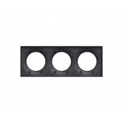Plaque triple Odace Styl, SCHNEIDER ELECTRIC, anthracite - SCHNEIDER ELECTRIC