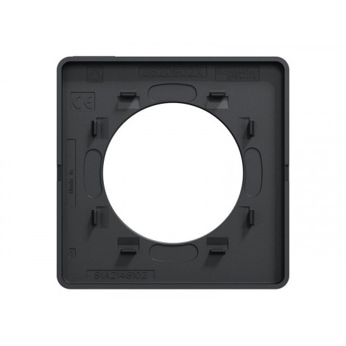 Plaque simple Odace Touch, SCHNEIDER ELECTRIC, anthracite liseré anthracite - SCHNEIDER ELECTRIC