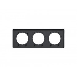 Plaque triple Odace Touch, SCHNEIDER ELECTRIC, anthracite liseré anthracite - SCHNEIDER ELECTRIC