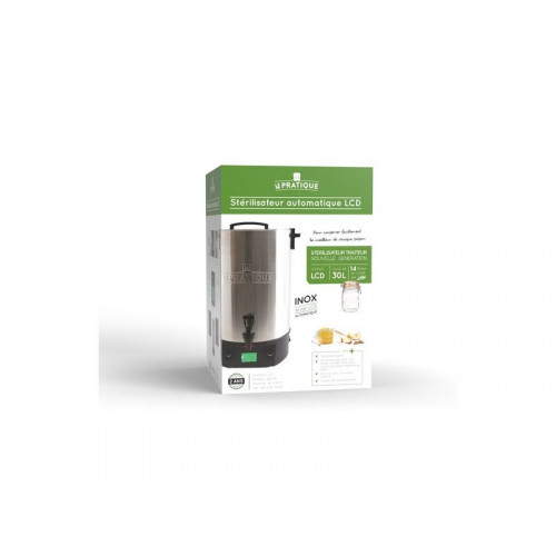 Stérilisateur électrique auto inox lcd 2200W 14 bocaux 1L LE PRATIQUE - LE PRATIQUE