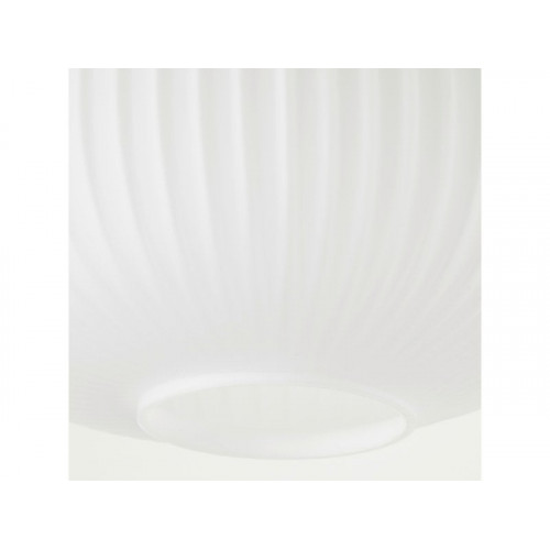 Plafonnier salle de bain Laguna, E27, D.24cm, verre blanc BRILLIANT - BRILLIANT