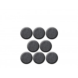 Lot de 8 patins feutre adhésif, SCOTCH, diam. 25 mm, gris de marque SCOTCH, référence: B8817500