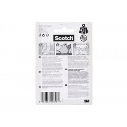 4 bandes auto-agrippantes blanc intérieur SCOTCH L.7.6 x l.19.0 mm - SCOTCH