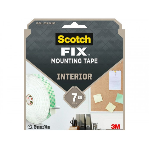 Double face intérieur 10m x 19mm Fix 3M blanc - SCOTCH