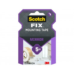 Double Face Miroir 1,5m x 19mm Fix 3M blanc - SCOTCH