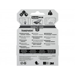 Double face transparent 3m x 19mm Fix 3M transparent - SCOTCH