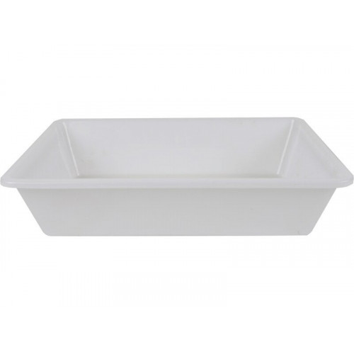 Bac alimentaire 10L polypropylène blanc 40x30xh10 cm - Stefanplast