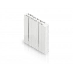 Radiateur électrique à inertie fluide 1000 W HJM Alanis horizontal blanc de marque HJM, référence: B8839500