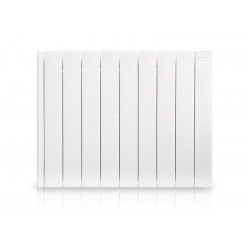 Radiateur électrique à inertie fluide 1500 W HJM Alanis horizontal blanc de marque HJM, référence: B8839600