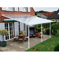 Toit terrasse blanc avancée 4m - 16,4m2 de marque CHALET & JARDIN, référence: J1367600