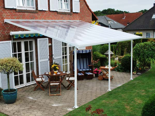 Toit terrasse blanc avancée 4m - 23,4m2