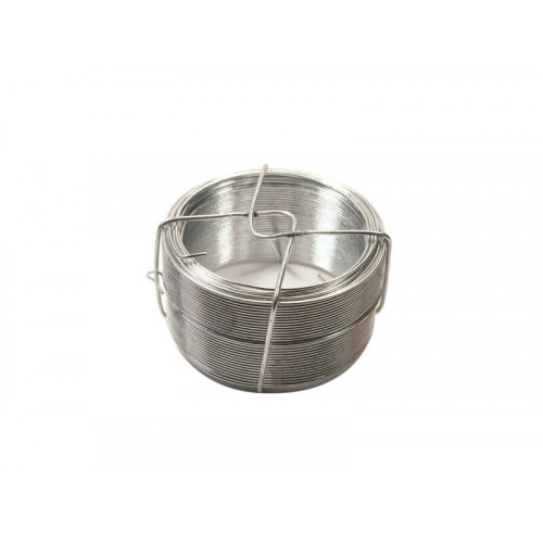 Fil d'attache métallique gris, 0.7 mm x 100 m - Sans marque