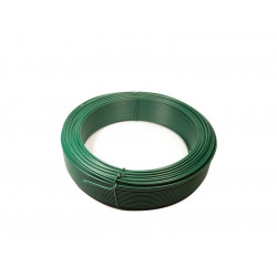 Fil de tension plastifié vert, 2.4 mm x 100 m - Sans marque