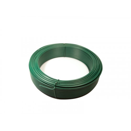 Fil de tension plastifié vert, 2.4 mm x 100 m - Sans marque