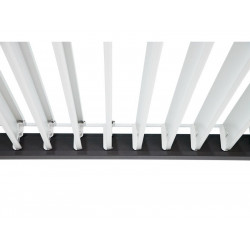 Pergola bioclimatique autoportante, Prima 4 x 3 m, aluminium, gris anthracite - Sans marque