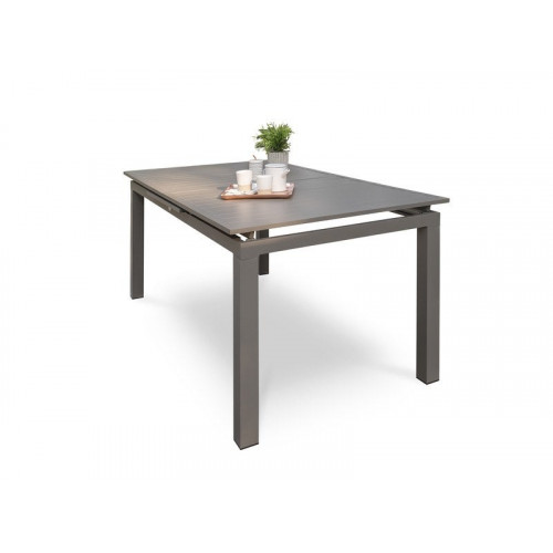 Table de jardin de repas DCB GARDEN Miami rectangulaire taupe 6 à 10 personnes - DCB GARDEN