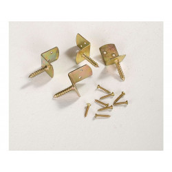 Equerres acier a visser Universel gris, Hauteur 8 x largeur 4 x Profondeur 3 cm de marque Sans marque, référence: J8780200