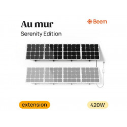 Panneau solaire Beem Serenity, kit d'extension 420W, installation au mur de marque BEEM, référence: J8789600