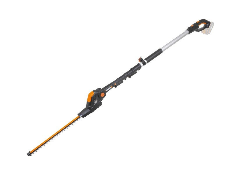WORX Taille Haies sans Fil sur perche 20V WG252E.9 Lame de 45 cm écartement de 16 mm manche télescopique Léger et Ergonomique Poignée Arrière Souple et Rotative Livré sans Batterie ni Chargeur - vue 2