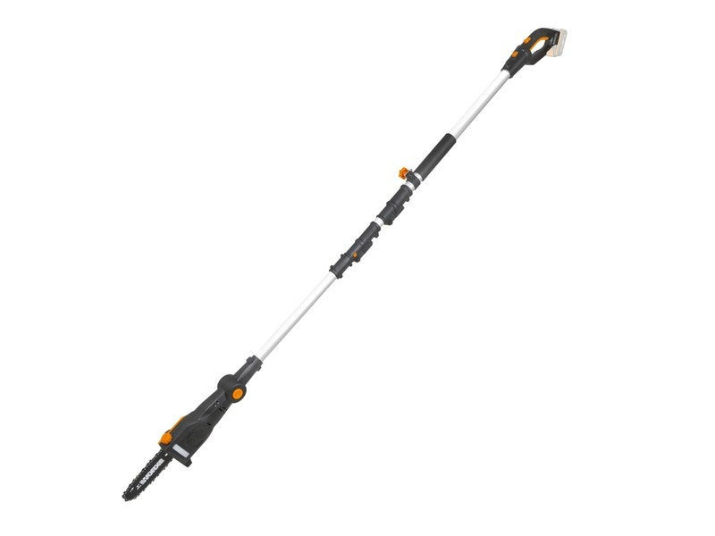 WORX Élagueuse Tronçonneuse sans Fil 20V WG349E.9 Guide de 20 cm manche Télescopiqueavec hauteur de Coupe jusqu'à 3 6m avec harnais et gaine de Lame livrée sans Batterie ni Chargeur - vue 3