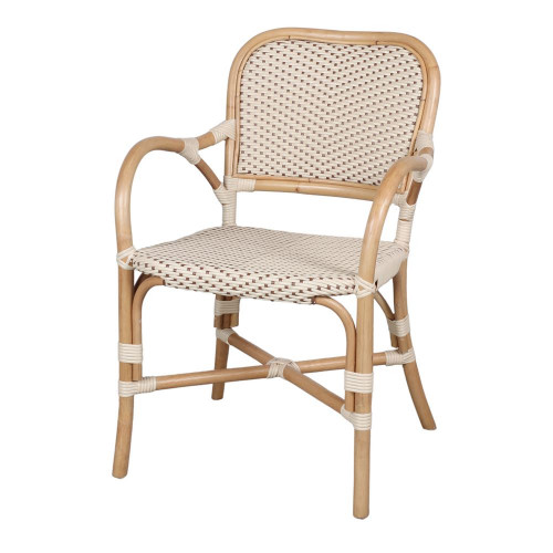 Chaise en rotin avec un style bistrot - modèle 041 - beige - MWlab