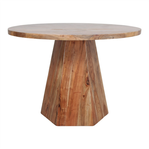 Table de salle à manger en bois avec un style Japandi - modèle 094 - 130 cm - MWlab