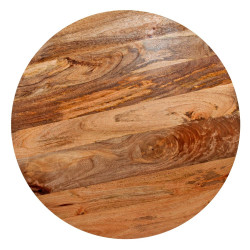 Table de salle à manger en bois avec un style Japandi - modèle 094 - 130 cm - MWlab